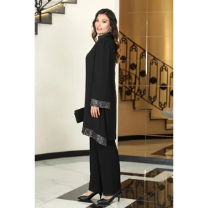 Elben Moda Umay Tunik & Pantolon Ikili Abiye Şifon Takım