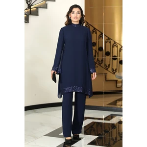 Elben Moda Umay Tunik & Pantolon Ikili Abiye Şifon Takım