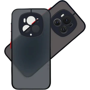 Honor Magic 6 Pro 5g London Serisi Darbeye Dayanıklı Kılıf - Buzlu Siyah AL3415