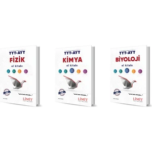 Limit Yayınları  Tyt Ayt Fizik + Kimya + Biyoloji El Kitabı Seti 3 Kitap 2024