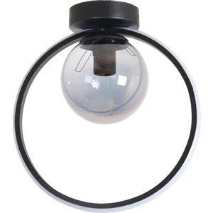 Fer Avize Holly Modern Tasarım Siyah Renk Füme Camlı Salon Mutfak Hol Beyaz Led Tekli Avize