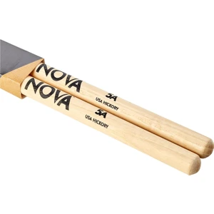 Vic Firth Baget(Çift) Nova 5A Wood, Hickory, 16"X0.565", Med