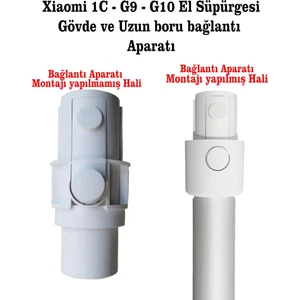 Xiaomi 1C-G9-G10 Dikey Süpürge Uyumlu Alüminyum Teleskopik Uzun Boru Gövde Bağlantı Aparatı