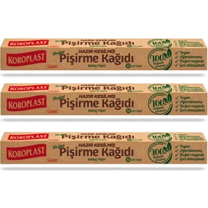Doğal Hazır Kesilmiş Pişirme Kağıdı 10'lu x 3 Ad