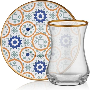 Azra 110 ml 12 Parça 6 Kişilik Cam Çay Takımı 9-01110149