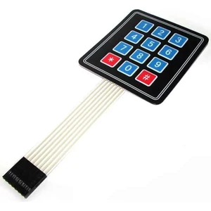 Roboyol Store Arduino 4x3 Membran Matrix Keypad 12 Buton Tuş Takımı