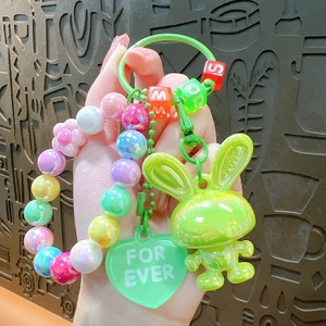 Karikatür Akrilik Tavşan Anahtarlık (Yurt Dışından)