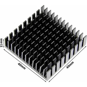 Roboyol Store Aluminyum Soğutucu 4X4CM Altın Renk 40X40MM 143 Kanat Pasif Radyatör Peltier
