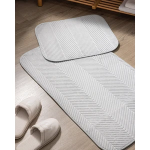 Emele 2'li Banyo Paspası - Açık Gri