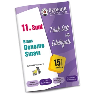 Özdebir Yayınları 11. Sınıf Türk Dili Ve Edebiyatı Branş Deneme Sınavı