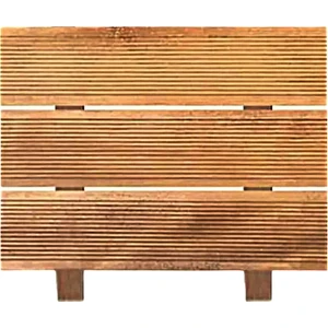 Ahşap Yer Karosu Bahçe Karosu Zemin Döşeme 26,5 x 26,5 cm