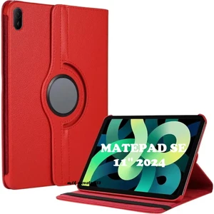 M.TK Moveteck Huawei Matepad Se 11 İnç 2024 Uyumlu Tablet Kılıf 360 Derece Tam Koruma Standlı Kapaklı Dönen Zırh