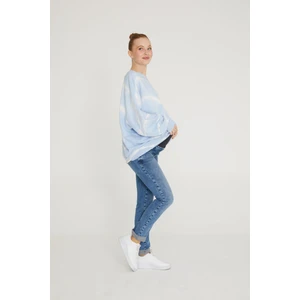 Slim Fit Likralı Hamile Jean Bulutlu Mavi Pantolon 1012
