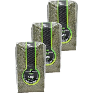 Trabzon Pazarı Doğal Kuru Nane 3X100 gr