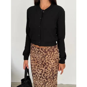 Noa Noa Diagonel Çıtçıtlı Kısa Ceket