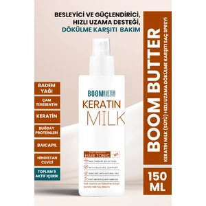 BOOM BUTTER Keratin Milk (Sütü) HIZLI UZAMA DÖKÜLME KARŞITI Saç Spreyi 150ML