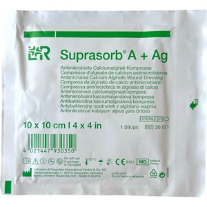 Lohmann & Rauscher Suprasorb A+Ag 10x10cm - Yara Örtüsü ( Gümüş Kalsiyum Aljinat Yara Örtüsü)- 1 Adet