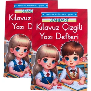 2024 Yeni Müfredat Klavuz Çizgili Güzel Yazı Defteri 2 Adet Orta Boy (16,5 x 24 cm ) 48 Sayfa