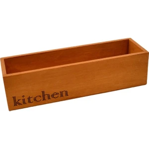 Ahşap Kutu Kıtchen Organizer Sarı Meşe