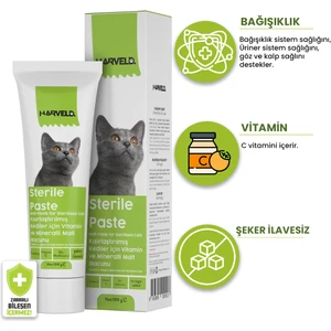 Sterile Paste Kısırlaştırılmış Kedi Destekleyici Özel Takviye Vitamin Mineral Macun 100 gr