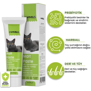 Malt Paste Kedi Tüy Yumağı Önlemeyi Destekleyen Malt Macun 100 gr
