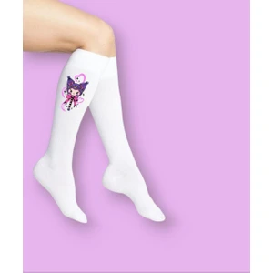 Lias Shoes Kurdela Kuromik Baskılı Kız Çocuk Uzun Çorap