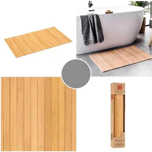 Lüx Bambu Kaymaz Banyo Paspasi- Su Geçi̇rmez-Çok Amaçli Mat 50*80