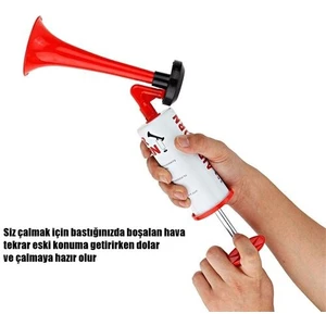 Bitmeyen Tekrar Tekrar Doldurulabilir Gazsız Deprem Kornası