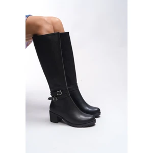 Zauhilde Kadın Toka Detaylı Topuklu Çizme 0012746