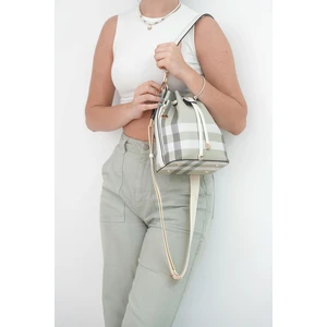 Silver Polo Silver  Polo A.yeşil - Kemik NV1137 Kadın Omuz Çantası