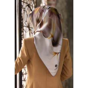 Twill Ipek Eşarp Bej  / Gül Kurusu