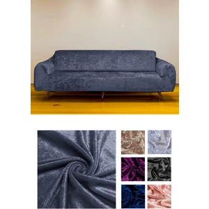 Riseler Kadife 3 Kişilik Koltuk Örtüsü Lastikli Kanepe Örtüsü Lastikli Koltuk Örtüsü Koltuk Kılıfı