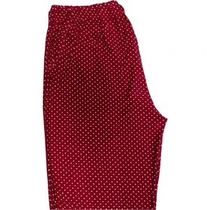 Kadın Desenli Kışlık Ince Yumuşak Süet Cepli Pijama Tek Alt