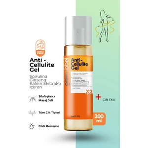 Green Label Anti Cellulite Gel-Spirulina Ginseng Ve Kafein Ekstraktlı Sıkılaştırıcı Vücut Jeli 200 Ml.