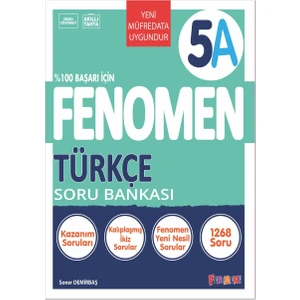 Fenomen Yayınları 2025 5. Sınıf Türkçe A Soru Bankası