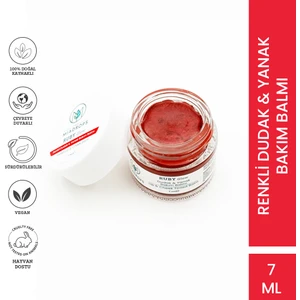 Ruby Glow Renkli Dudak & Yanak Bakım Balmı - Krem Ruj Allık Far 7ml