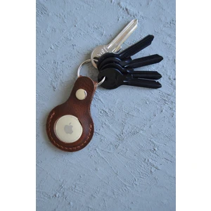 Oh Deer Leather Hakiki Deri Airtag Kılıfı - Anahtarlık - Frisco Deri - Kahverengi