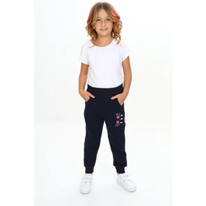 ATB-303651 Tavşan Nakışlı Kışlık 3 Iplik Eşofman Altı