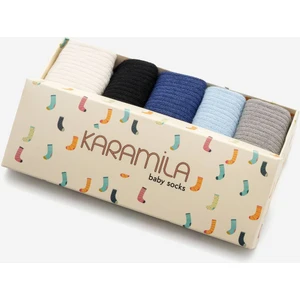 5 Çift Bebek Çorap Dikişsiz - Bambu Çorap