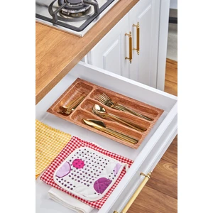 Lüks 4 Bölmeli Çekmece Içi Kaşıklık 37X21 cm