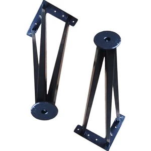 Metal Boru Ayak Kütük Masa Dresuar Kaşıklık Kitaplık Orta Sehpa Zigon Ayağı 40 cm (2 Adet)