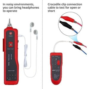 SE-AR868 Kablo Test Cihazı RJ11 RJ45 Cat5 CAT5E Cat6 Telefon - Network Hat Bulucu Bili Bili