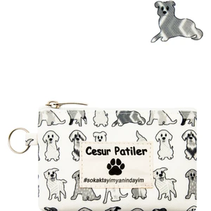 Cesur Patiler Köpek Desenli Anahtarlıklı Mini Çanta 13CMX10CM