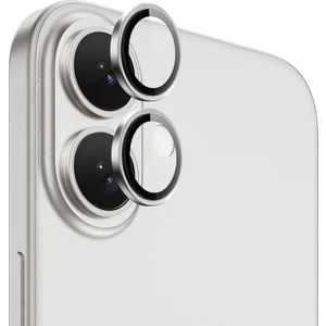 iPhone 16 Plus Uyumlu LG-003 Safir Kamera Lens Koruyucu Gümüş