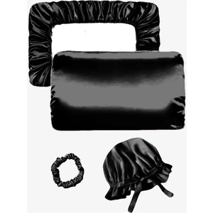 Sb Sizinbazar Saç Ve Cilt Için Ipek Saten Yastık Kılıfı Ipek Saten Saç Bonesi Ve Ipek Saten Saç Tokası Seti