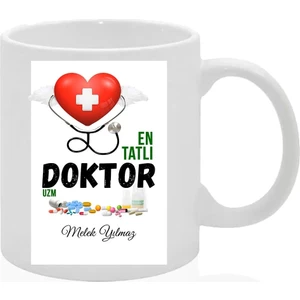 Melisa Hediyelik Kişiye Özel Tasarlanabilen Doktor Temalı Hediyelik Kupa Bardak (Isim Yazılmaktadır)