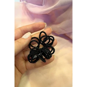 Siyah Renk Lastik Toka Set (Küçük Boy)