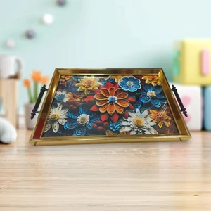 Modern  Çay Tepsisi,çay Tepsisi,lüks Sunum Tepsisi