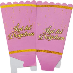 Ngüzel Party Iyi Ki Doğdun Pembe Mısır, Cips Kutusu (Iyi Ki Doğdun Pembe Popcorn) 8'lİ