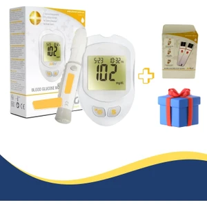 Seker Ölcüm Cihazı Yüksek Kalite Seker Ölçüm Cihazı 1 Kutu (50 Adet ) Strip Hediyeli